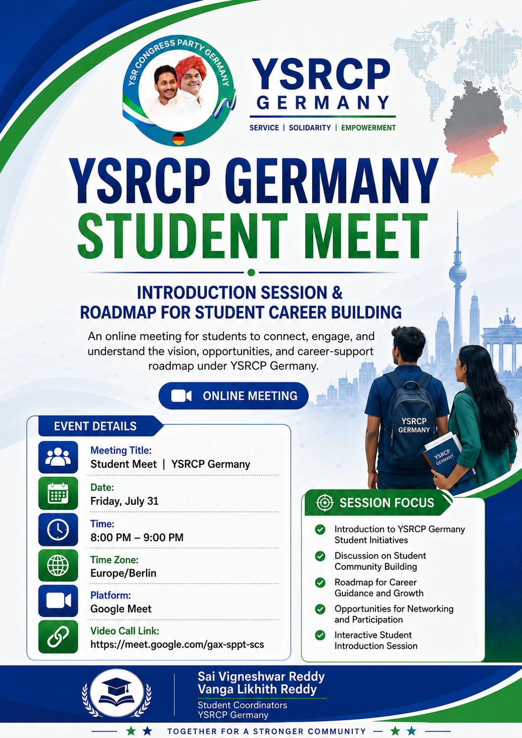 Student Introductory Meeting event poster